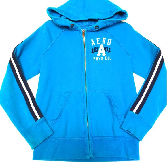 Turquoise zip up hoodie Clearance